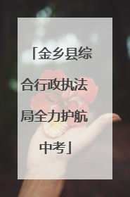 金乡县综合行政执法局全力护航中考