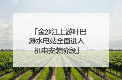 金沙江上游叶巴滩水电站全面进入机电安装阶段