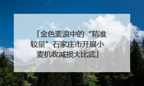 金色麦浪中的“精准较量”石家庄市开展小麦机收减损大比武