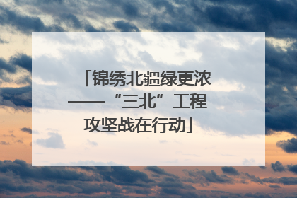 锦绣北疆绿更浓——“三北”工程攻坚战在行动