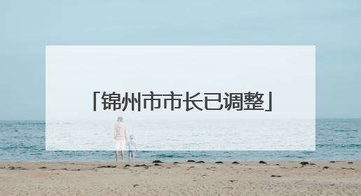 锦州市市长已调整