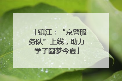 镇江：“京警服务队”上线，助力学子圆梦今夏