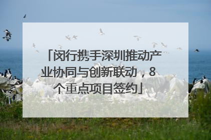 闵行携手深圳推动产业协同与创新联动，8个重点项目签约