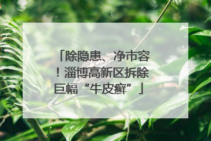 除隐患、净市容！淄博高新区拆除巨幅“牛皮癣”