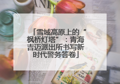 雪域高原上的“枫桥灯塔”：青海吉迈派出所书写新时代警务答卷