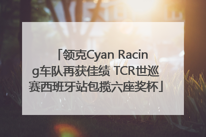 领克Cyan Racing车队再获佳绩 TCR世巡赛西班牙站包揽六座奖杯