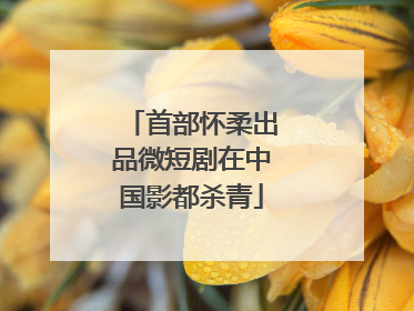 首部怀柔出品微短剧在中国影都杀青