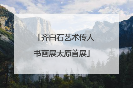 齐白石艺术传人书画展太原首展