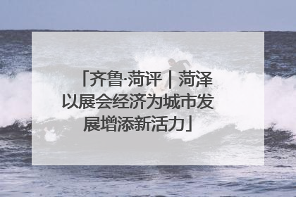 齐鲁·菏评｜菏泽以展会经济为城市发展增添新活力