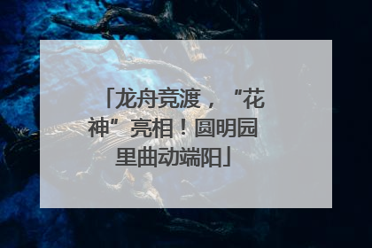 龙舟竞渡，“花神”亮相！圆明园里曲动端阳