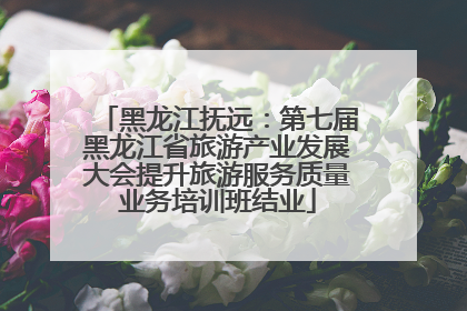 黑龙江抚远：第七届黑龙江省旅游产业发展大会提升旅游服务质量业务培训班结业