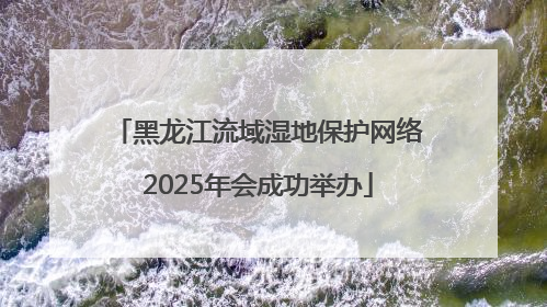 黑龙江流域湿地保护网络2025年会成功举办