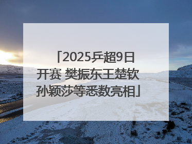 2025乒超9日开赛 樊振东王楚钦孙颖莎等悉数亮相
