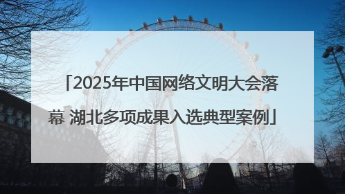 2025年中国网络文明大会落幕 湖北多项成果入选典型案例