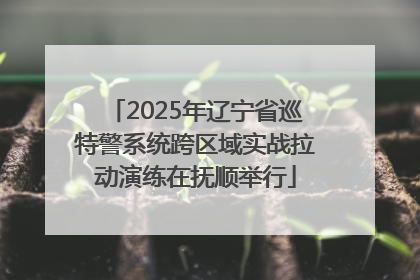 2025年辽宁省巡特警系统跨区域实战拉动演练在抚顺举行